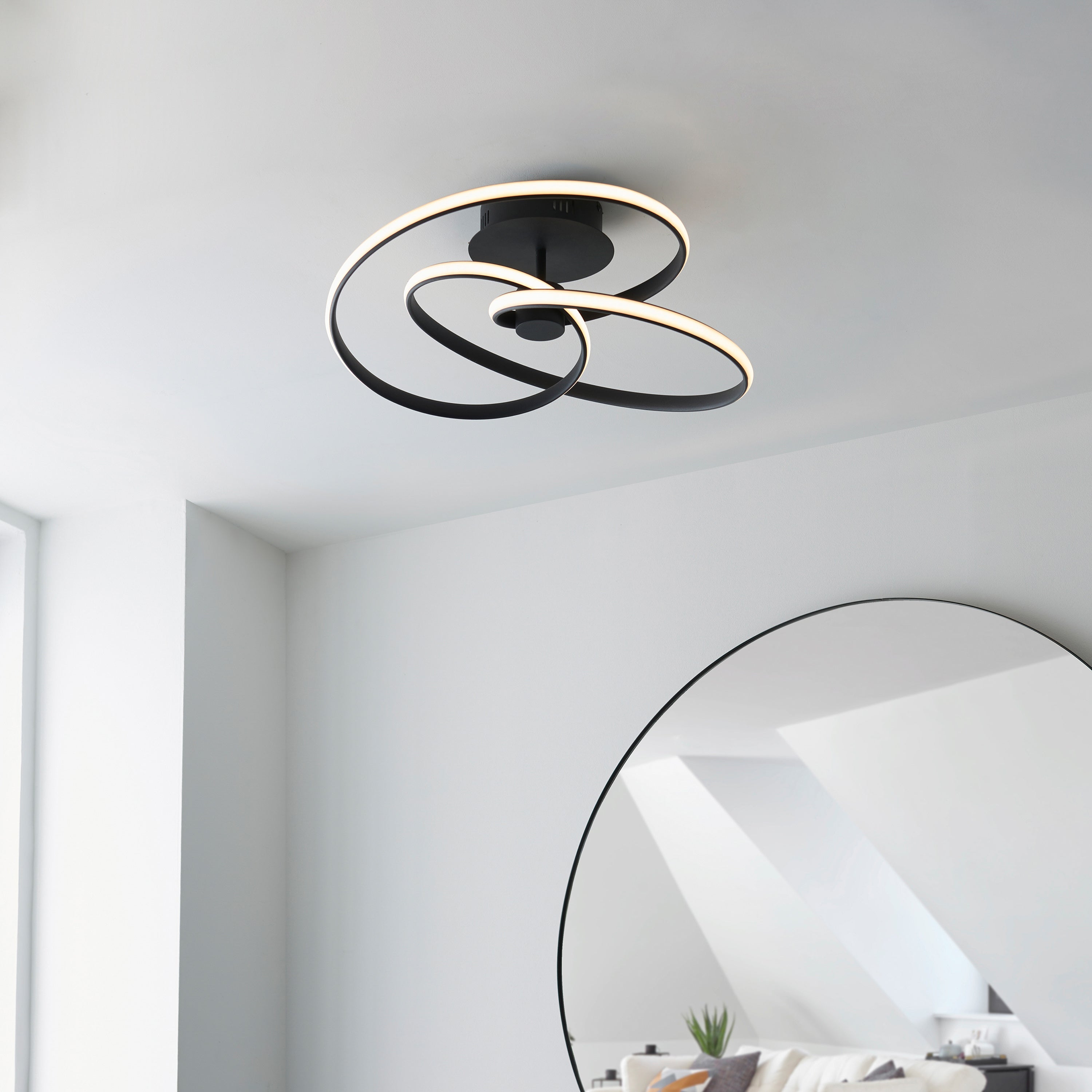 Anark Black Scribble LED Ceiling Light